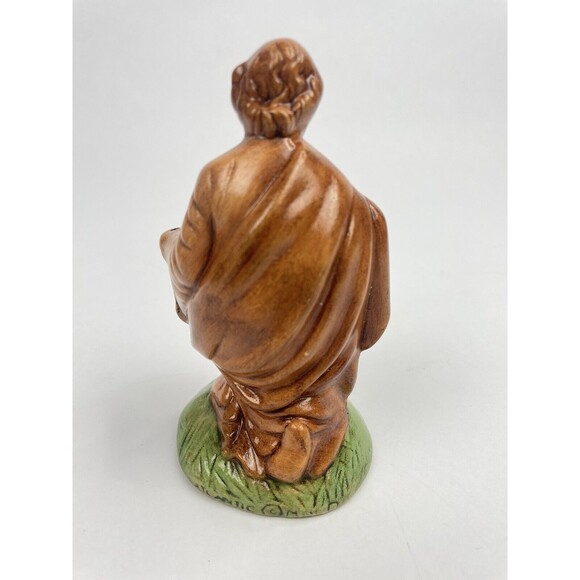 Vintage Atlantic Mold Nativity Joseph Hand Painted 5" No Staff - Picture 3 of 7